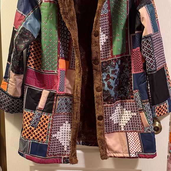 Patchwork Multicolor Women's Jacket - Picture 2 of 4